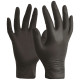 100 gants de protection nitrile noirs