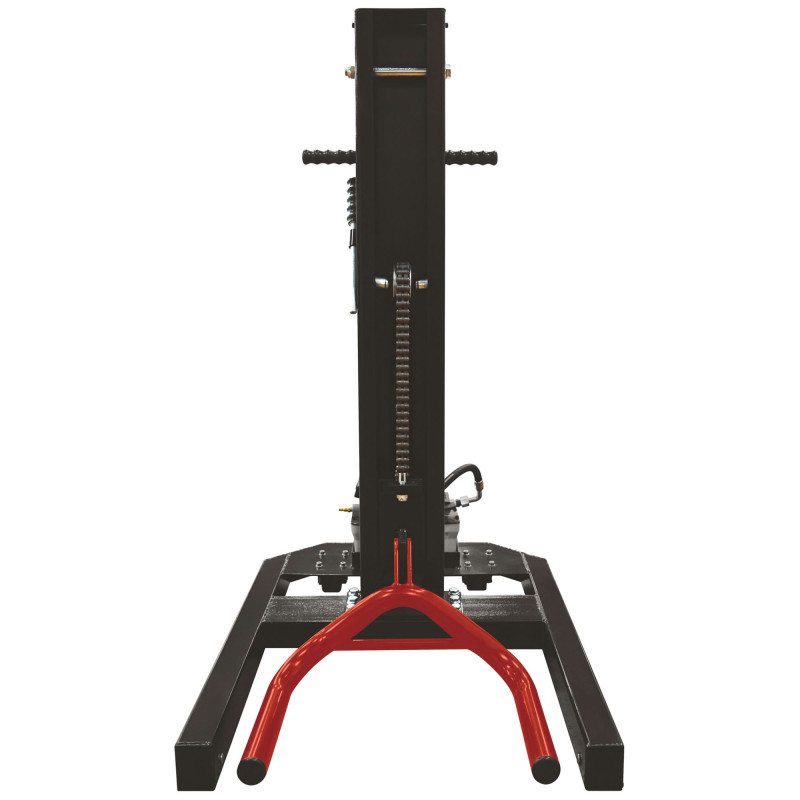 Colonne de levage mobile pneumatique 1,5 t - Ht maxi de levage 75cm - 5 hauteurs de travail sécurisées - 2 roues pivotantes