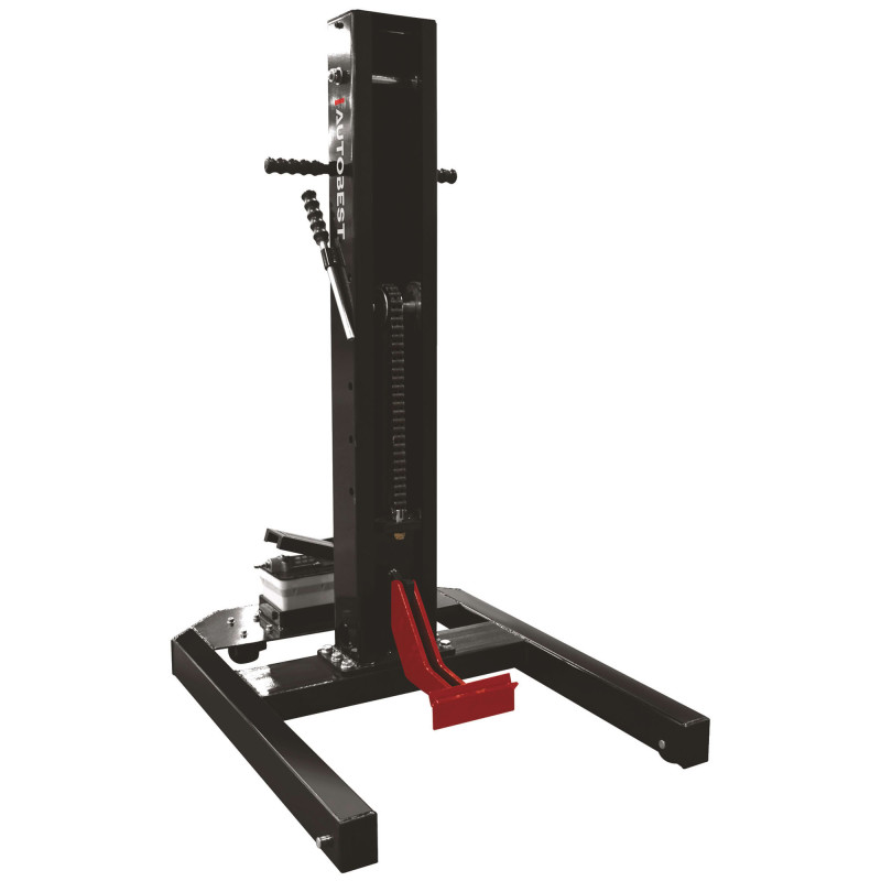Colonne de levage mobile pneumatique 1,5 t - Ht maxi de levage 75cm - 5 hauteurs de travail sécurisées - 2 roues pivotantes