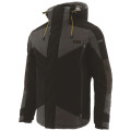 Parka Noire Homme – Caterpillar Triton – Blouson Imperméable StormBlocker – Capuche Amovible – Renforts Oxford – Très Résistant