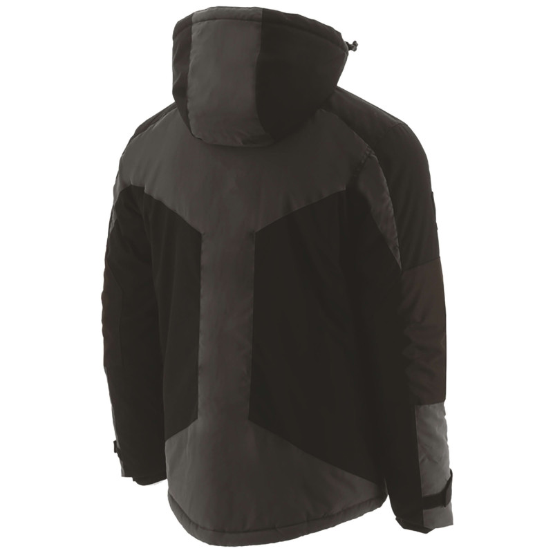 Parka Noire Homme – Caterpillar Triton – Blouson Imperméable StormBlocker – Capuche Amovible – Renforts Oxford – Très Résistant