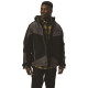 Parka Noire Homme – Caterpillar Triton – Blouson Imperméable StormBlocker – Capuche Amovible – Renforts Oxford – Très Résistant