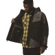 Parka Noire Homme – Caterpillar Triton – Blouson Imperméable StormBlocker – Capuche Amovible – Renforts Oxford – Très Résistant
