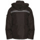 Parka Noire Homme – Caterpillar – Tissu Oxford – Doublure Micropolaire – Idéale Froid & Pluie – Capuche Double Amovible