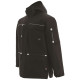 Parka De Travail Noire – Caterpillar – Doublure Micropolaire – Imperméable & Chaud – Capuche Amovible