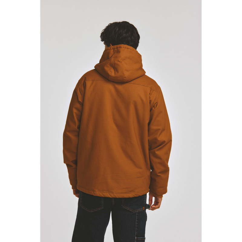 Veste De Travail Sherpa – Caterpillar Bronze – Intérieur Doublé Sherpa – Tissu Coton Canvas Résistant – Homme