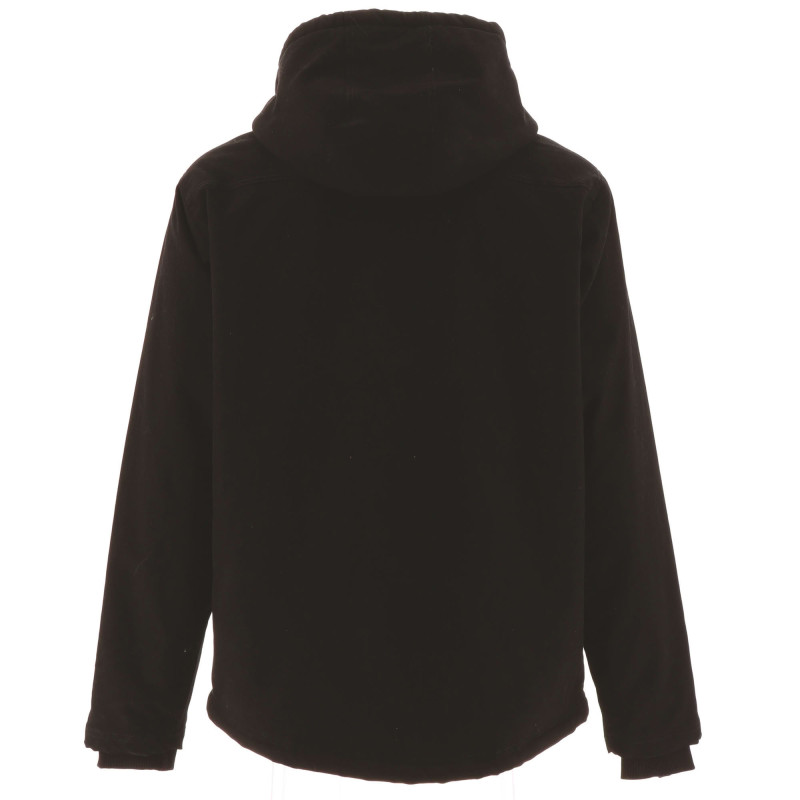 Veste De Travail Sherpa – Caterpillar Noire – Intérieur Doublé Sherpa – Tissu Coton Canvas Résistant – Homme