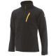 Veste Softshell De Travail – Caterpillar Noire – Tissu Déperlant & Souple – 94% Polyester 6% Spandex – Homme