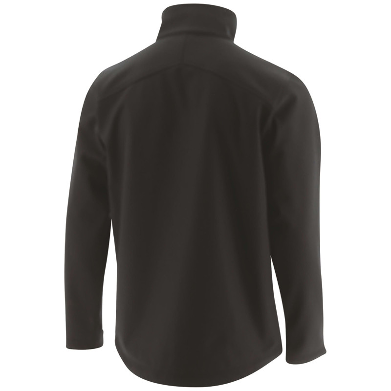Veste Softshell De Travail – Caterpillar Noire – Tissu Déperlant & Souple – 94% Polyester 6% Spandex – Homme