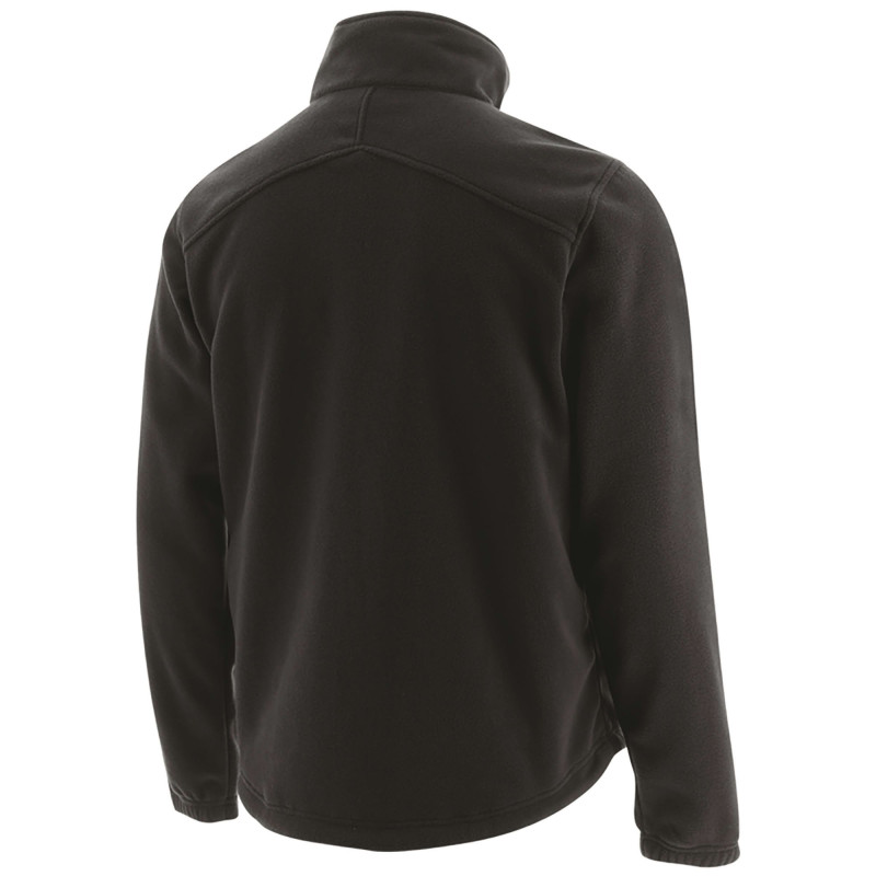 Veste Polaire Zippée – Caterpillar Noire – 100% Polyester – Anti-Boulochage – Homme