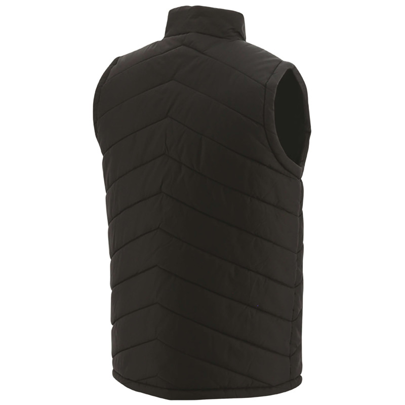 Gilet Matelassé Sans Manches – Caterpillar Noir – 100% Nylon Ripstop – Doublure Polyester – Chantiers & Outdoor – Homme