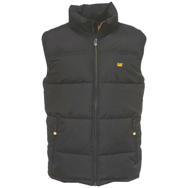Gilet Matelassé Sans Manches – Caterpillar Artic Zone Noir – Isolation optimale – 100 % Polyester – Ultra Résistant – Homme