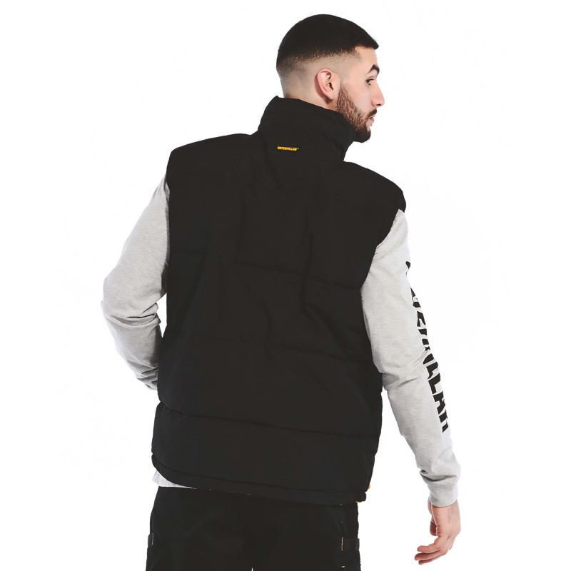 Gilet Matelassé Sans Manches – Caterpillar Artic Zone Noir – Isolation optimale – 100 % Polyester – Ultra Résistant – Homme