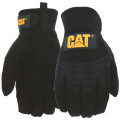 Gants De Protection Noirs – Caterpillar CAT12211 – Paume Clarino – Dos Spandex – Doublure Thinsulate – Résistance À L’Abrasion