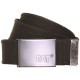 Ceinture Noire – Caterpillar 1130012 – Toile Canvas Résistante – Boucle Métal Ajustable – Longueur 120 cm – T.L