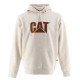 Sweat À Capuche De Travail – Caterpillar Trademark Crème – Coton/Polyester – Confort & Résistance