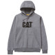 Sweat À Capuche De Travail – Caterpillar Trademark Gris – Coton/Polyester – Confort & Résistance