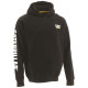Sweatshirt À Capuche – Caterpillar Trademark Noir – 80 % Coton / 20 % Polyester – Poche Frontale