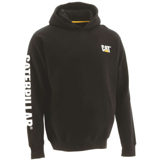 Sweatshirt À Capuche – Caterpillar Trademark Noir – 80 % Coton / 20 % Polyester – Poche Frontale