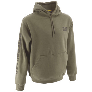Sweatshirt À Capuche – Caterpillar Trademark Vert Marshland – 80 % Coton / 20 % Polyester – Poche Frontale