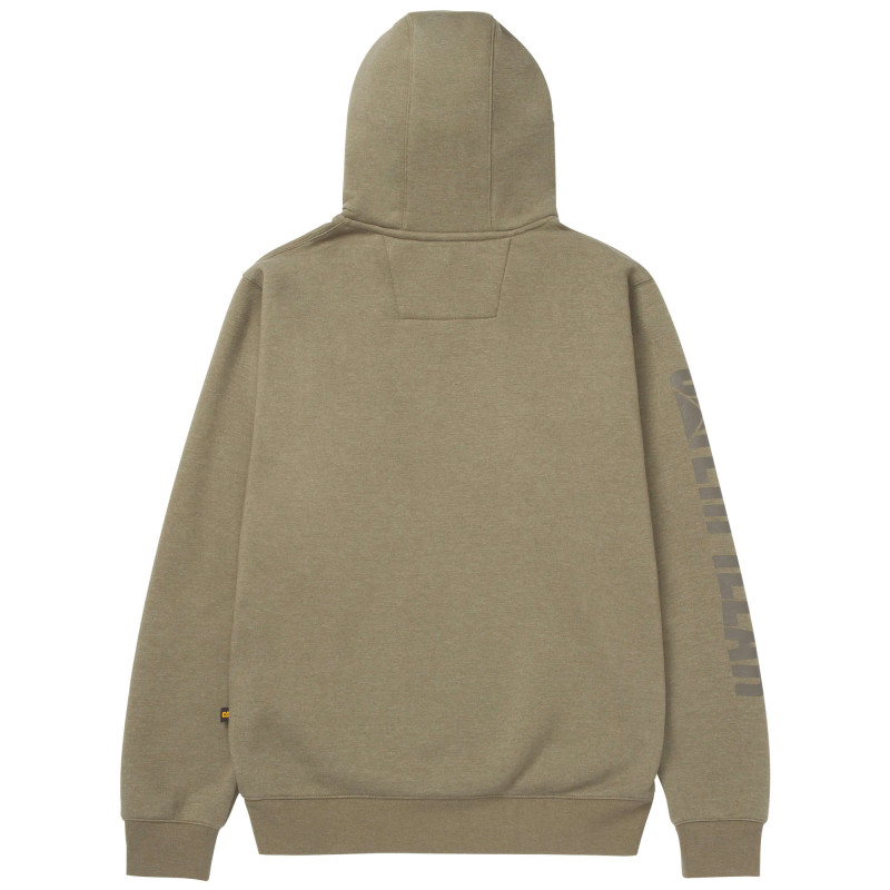 Sweatshirt À Capuche – Caterpillar Trademark Vert Marshland – 80 % Coton / 20 % Polyester – Poche Frontale