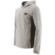 Sweatshirt À Capuche Zippé – Caterpillar Coolmax Gris – 60 % Coton / 40 % Polyester – Anti-UV 50 UPF – Respirant Et Léger
