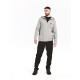 Sweatshirt À Capuche Zippé – Caterpillar Coolmax Gris – 60 % Coton / 40 % Polyester – Anti-UV 50 UPF – Respirant Et Léger