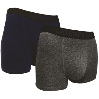 Boxers Gris Et Bleu – Caterpillar – Sous-Vêtements Homme – 95% Coton 5% Élasthanne – Certifiés OEKO-TEX – Confort Étendu