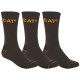 Chaussettes De Travail Grises – Caterpillar Workwear Socks – Confort & Résistance – Coton Polyester