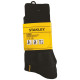 Lot de 3 Paires de Chaussettes Noires Stanley – Confort et durabilité pour un usage quotidien