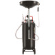 Récupérateur d'huile par gravité et aspiration 90l - 3 tubes d'aspiration nylon - 2 tubes inox
