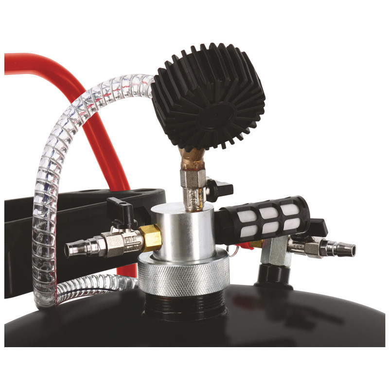 Récupérateur d'huile par gravité et aspiration 90l - 3 tubes d'aspiration nylon - 2 tubes inox