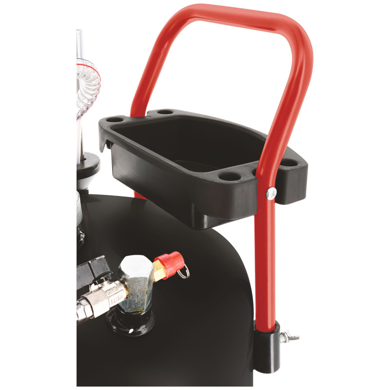 Récupérateur d'huile par gravité et aspiration 90l - 3 tubes d'aspiration nylon - 2 tubes inox