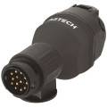 Adaptateur Canbus male 13 plots femelle 7plots - 12V - Pour véhicules récents et équipements signalisation sans fil