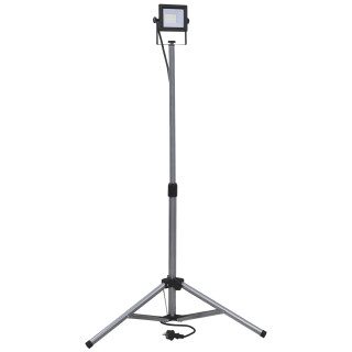 Projecteur LED de Chantier 20W GEFOM – 1600 Lumens – Sur Trépied Orientable – IP65 – Corps Aluminium