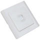 Prise RJ45 Encastrable Design Blanche – GEFOM – Connexion Réseau Ethernet – Catégorie 5E – Montage Mural