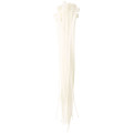 Lot de 10 Colliers de Serrage 8x250 mm – GEFOM – Nylon Blanc – Résistants et Polyvalents