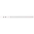Réglette LED cuisine 80cm - Réglette d'angle - Aluminium - 18W - 2 prises - 2 chargeurs USB