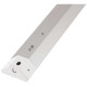 Réglette LED cuisine 80cm - Réglette d'angle - Aluminium - 18W - 2 prises - 2 chargeurs USB
