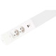 Réglette LED cuisine 80cm - Réglette d'angle - Aluminium - 18W - 2 prises - 2 chargeurs USB