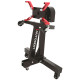 Support moteur pliant avec poulie 680 kg - Pivotant et Rotatif 360° - 2 roulettes fixes 2 pivotantes - Atelier et Garage