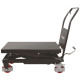 Table de levage hydraulique 300 kg - 2 roues pivotantes - Dimensions plateau 82 x 50 cm - Atelier et Garage
