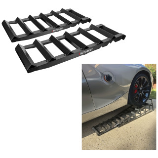 Jeu de 2 rallonges pour rampe de levage - Capacité 800kg - Longueur 63cm - Pour véhicules à garde au sol réduite