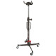 Vérin de fosse tête réversible 600 kg - Roues pivotantes - Hauteur maxi 2000 mm