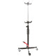 Vérin de fosse tête réversible 600 kg - Roues pivotantes - Hauteur maxi 2000 mm