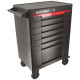 Servante 7 tiroirs Autobest - Capacité 30 kg par tiroir - 2 roues fixes - 2 roues avec freins