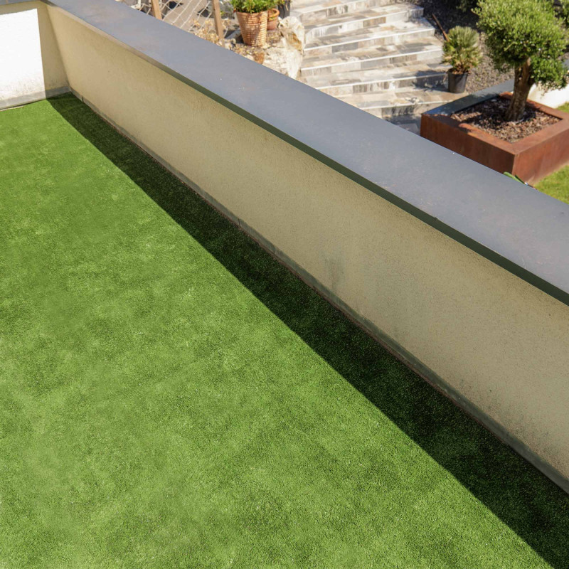Gazon synthétique artificiel rouleau 8m2 - 750g/m2 - Épaisseur 1cm - Pelouse synthétique balcon, terrasse, patio - Effet Naturel
