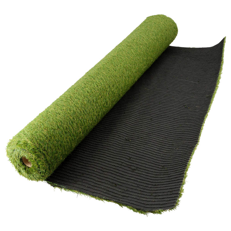 Gazon synthétique artificiel rouleau 4m2 - 1230g/m2 - Épaisseur 2cm - Pelouse synthétique balcon, terrasse - Effet Naturel