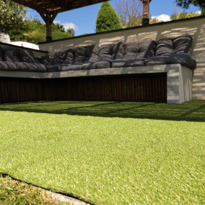 Gazon synthétique artificiel rouleau 4m2 - 1230g/m2 - Épaisseur 2cm - Pelouse synthétique balcon, terrasse - Effet Naturel