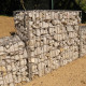 Gabion dimensions 100x80x30cm - Mur avec pierres -  Mur de soutènement - Paroi Bordure de jardin - avec spirales et entretoises